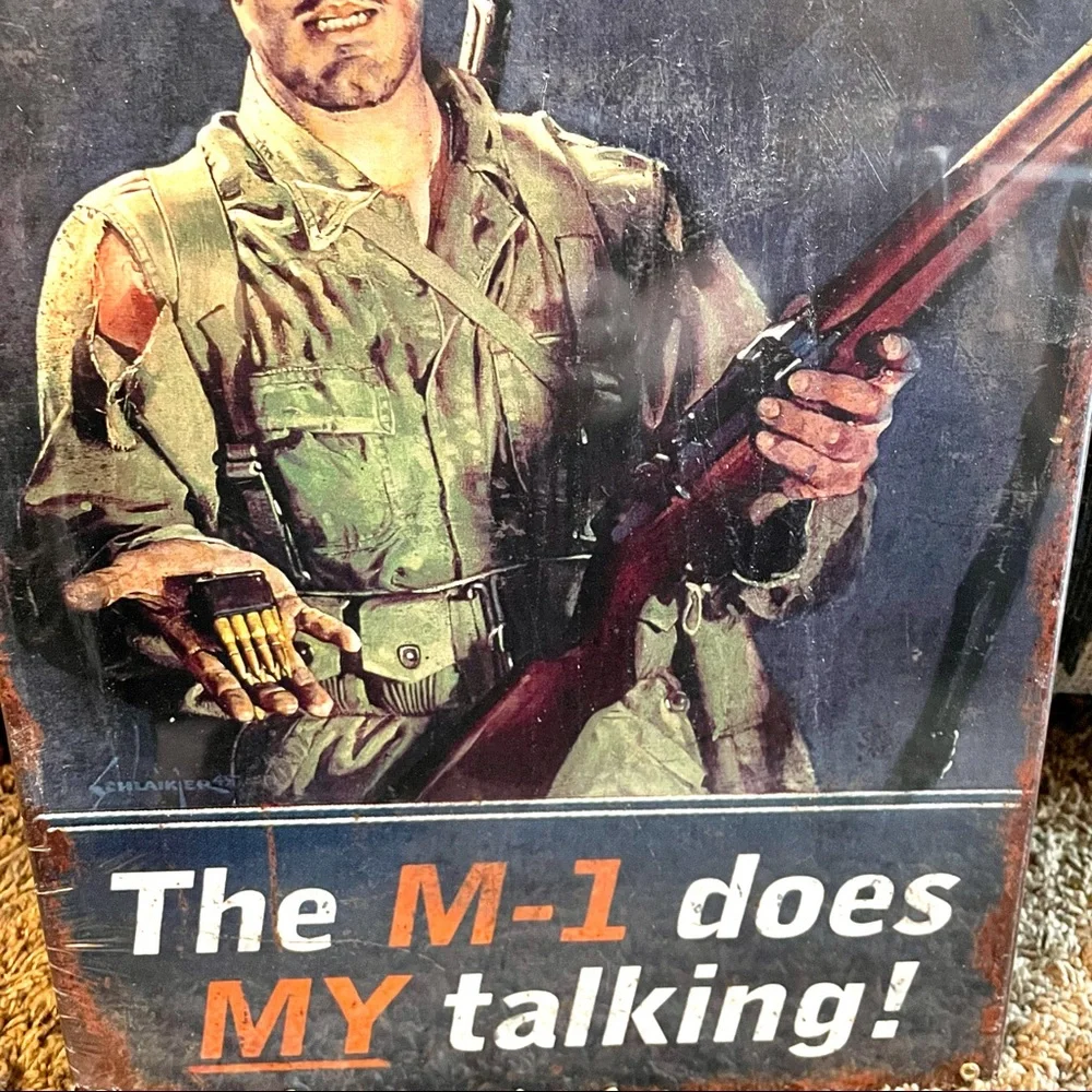NEW Heavy Duty Steel Don’t Tread On Me The M-1 Does My Talking Metal Sign